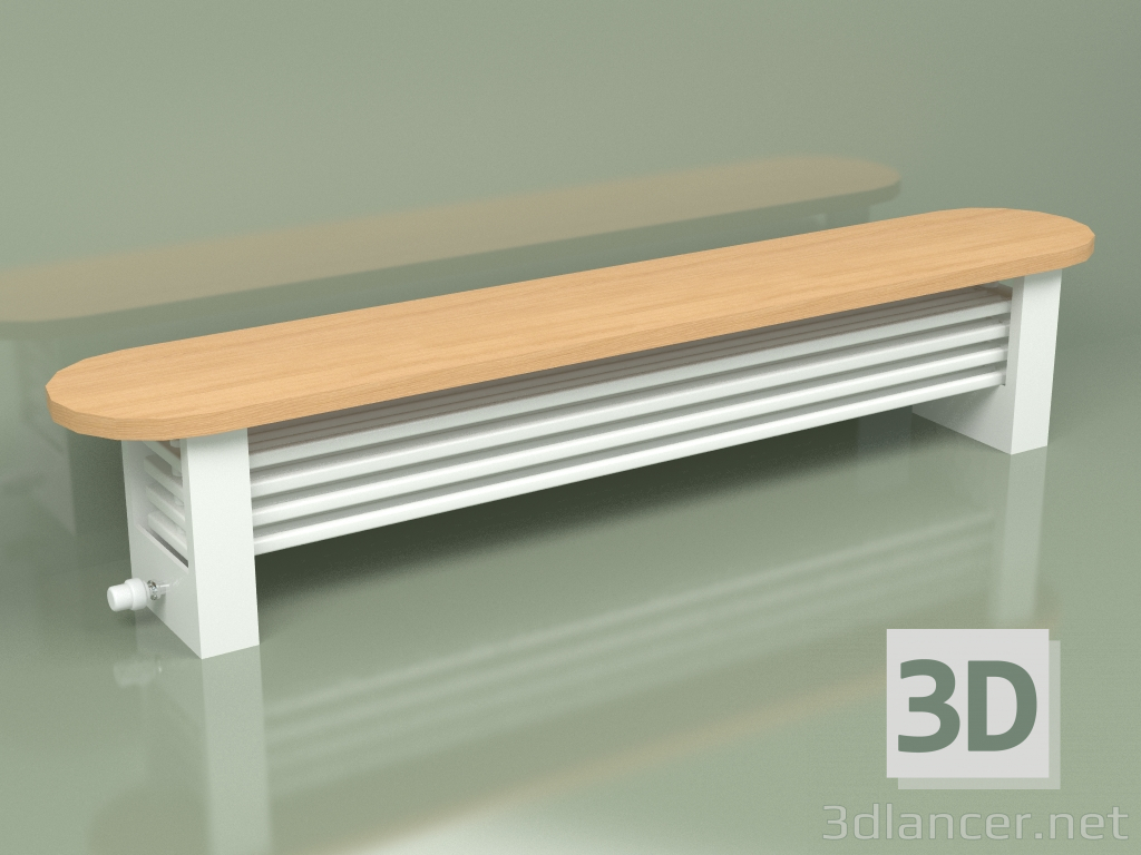 3d model Delta Column Bench Radiator (H200 1800, RAL - 9016) - preview