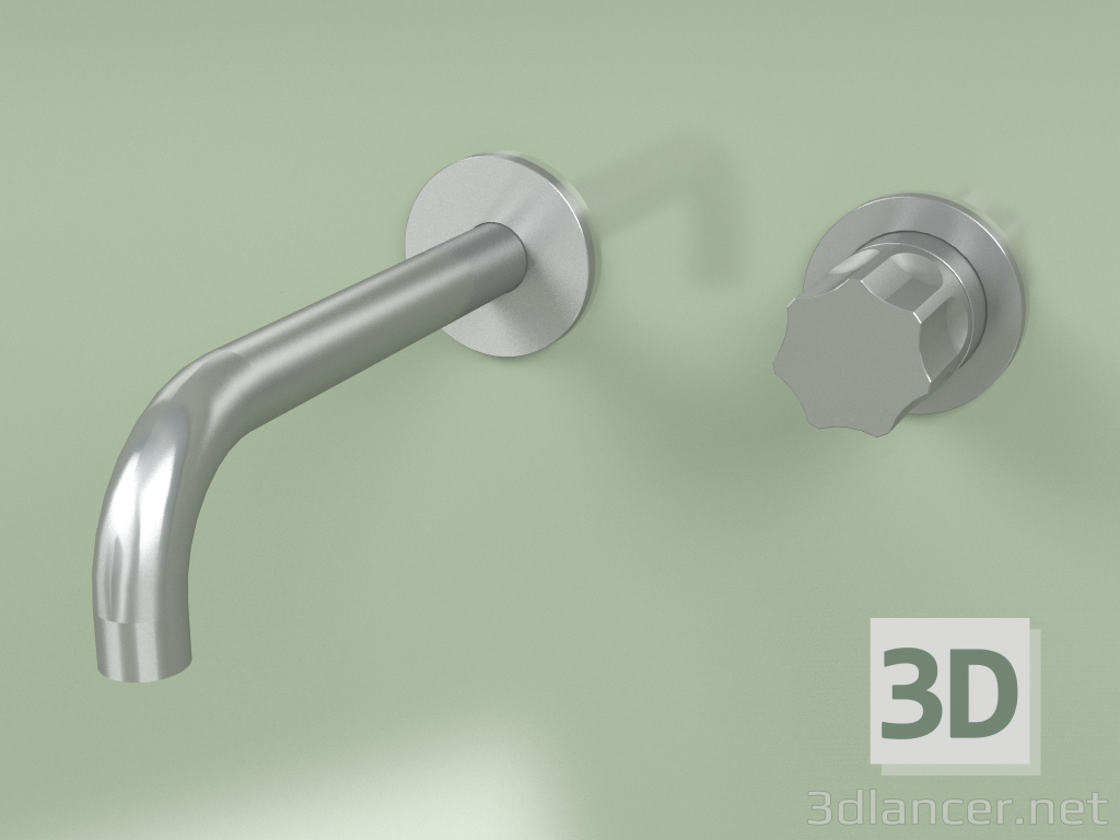 3d model Mezclador de pared con caño (17 13 T, AS) - vista previa