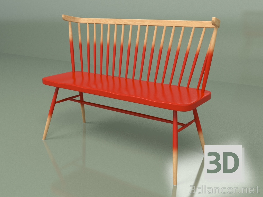 3d model Bench Country - preview