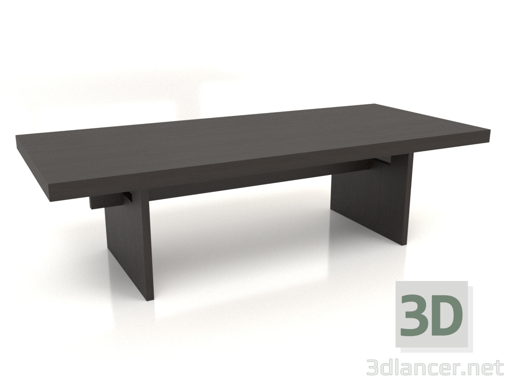 3d model Mesa de centro JT 13 (1600x700x450, madera marrón oscuro) - vista previa