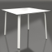 3d model Mesa de comedor 90 (gris ágata) - vista previa