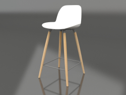 Silla semibar Albert Kuip 65 cm (Blanco)