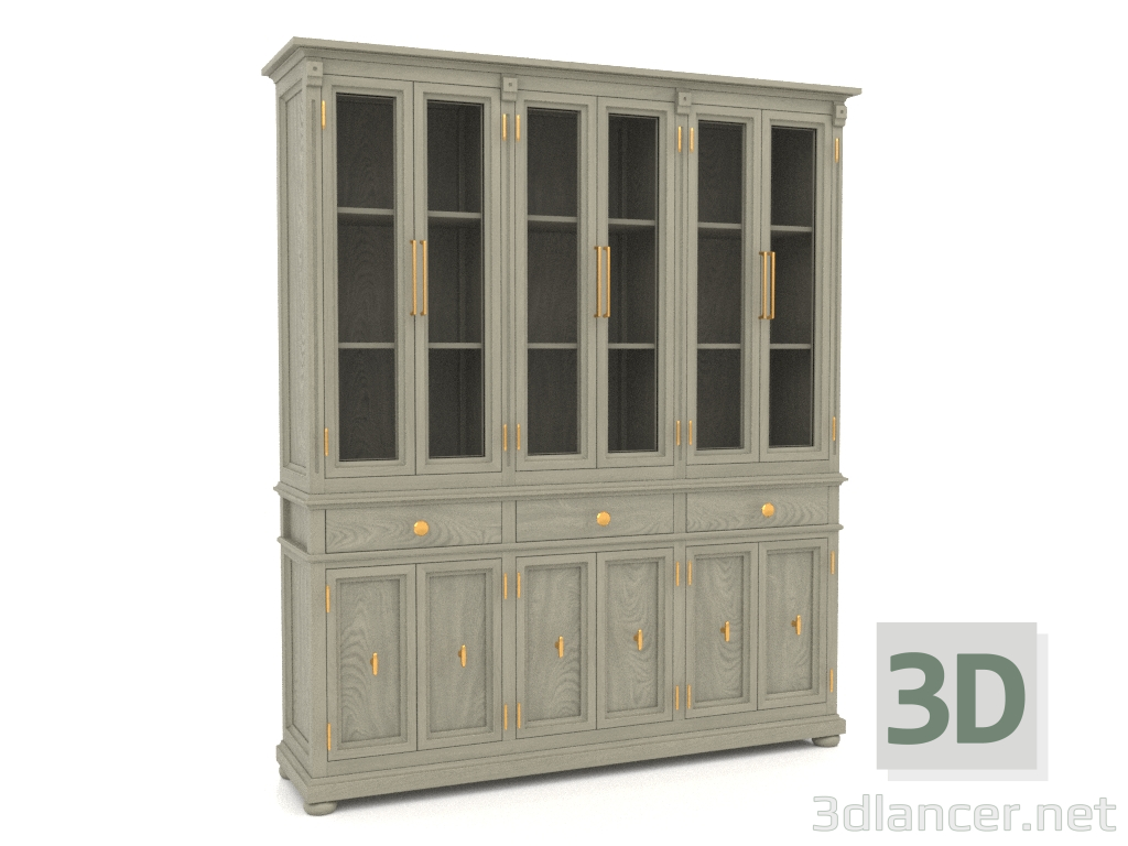 3D Modell Sideboard (3 Abschnitte) - Vorschau