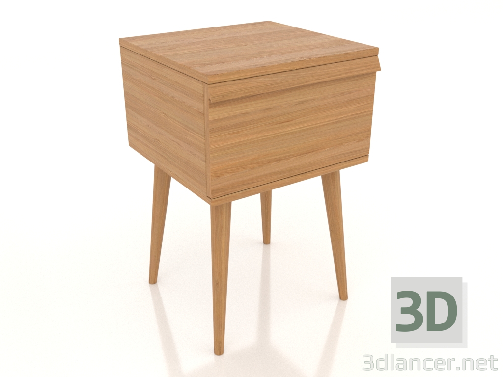 3d model Mesilla de noche STAND 400x400 mm (roble natural) - vista previa