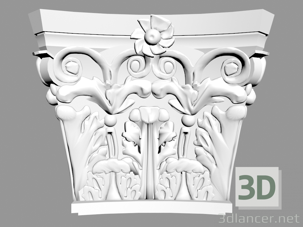 3d model Pilaster (capital) PL551 - preview