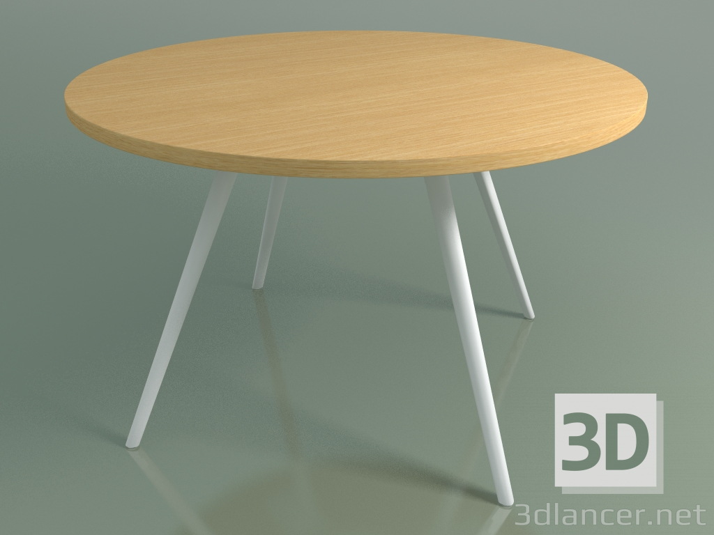 3d модель Стіл круглий 5455 (H 74 - D 120 cm, veneered L22 natural oak, V12) – превью