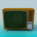 modello 3D Retro TV - anteprima