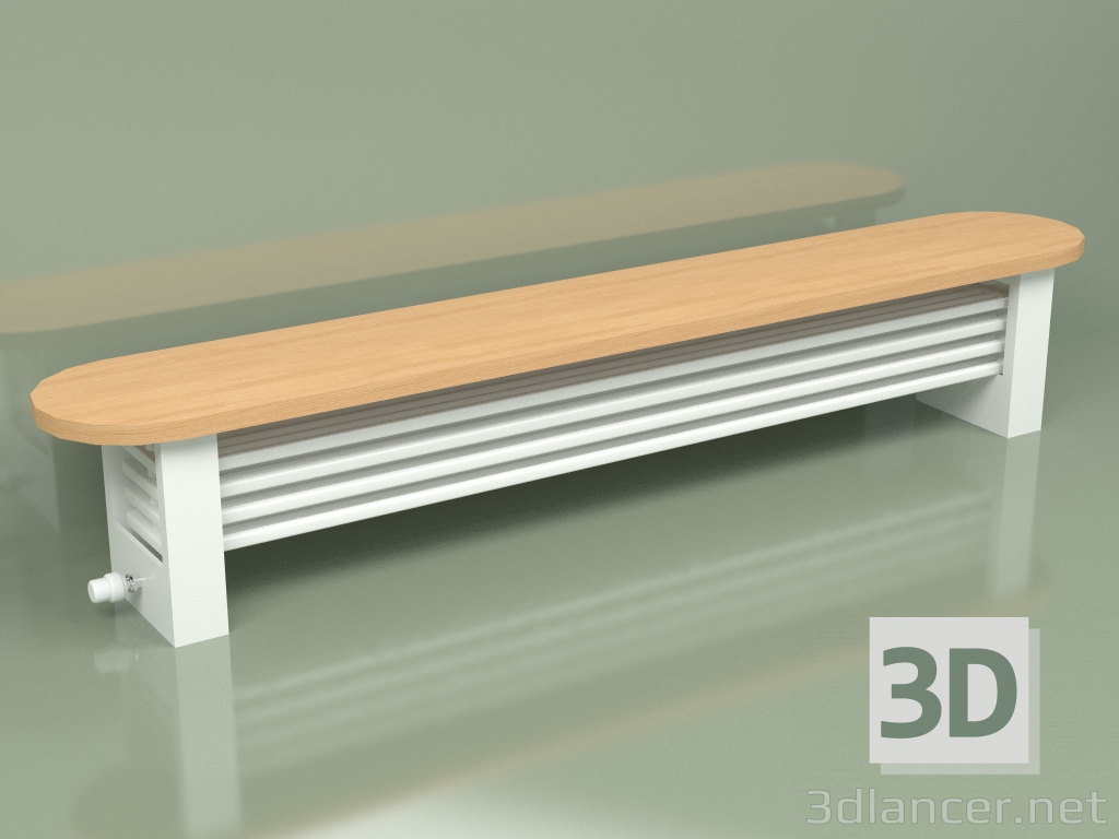 3d model Radiator Delta Column Bench (H200 2000, RAL - 9016) - preview