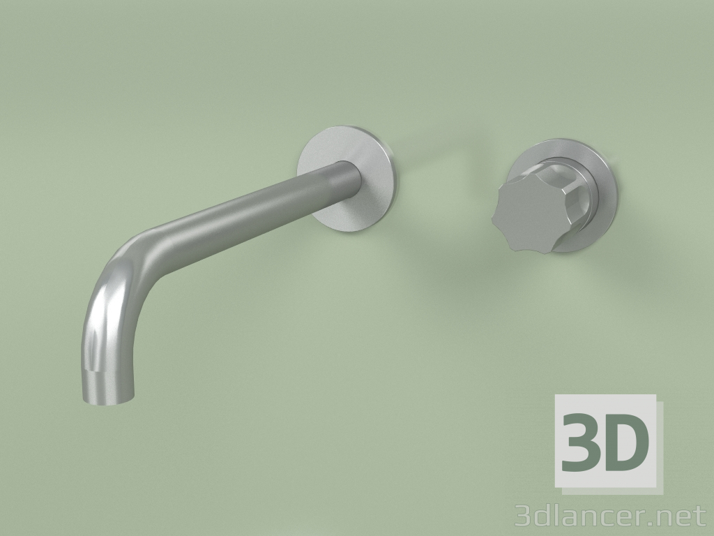 3d model Mezclador de pared con caño (17 14 T, AS) - vista previa