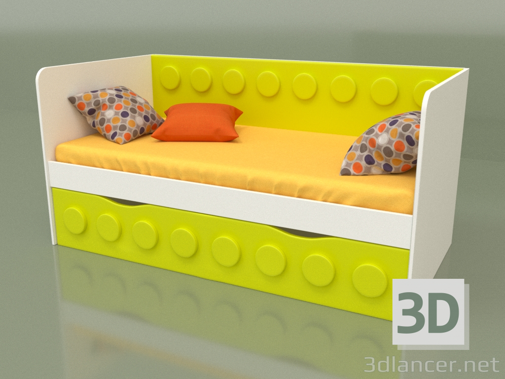 Modelo 3d Sofá-cama para crianças com 1 gaveta (Lima) - preview