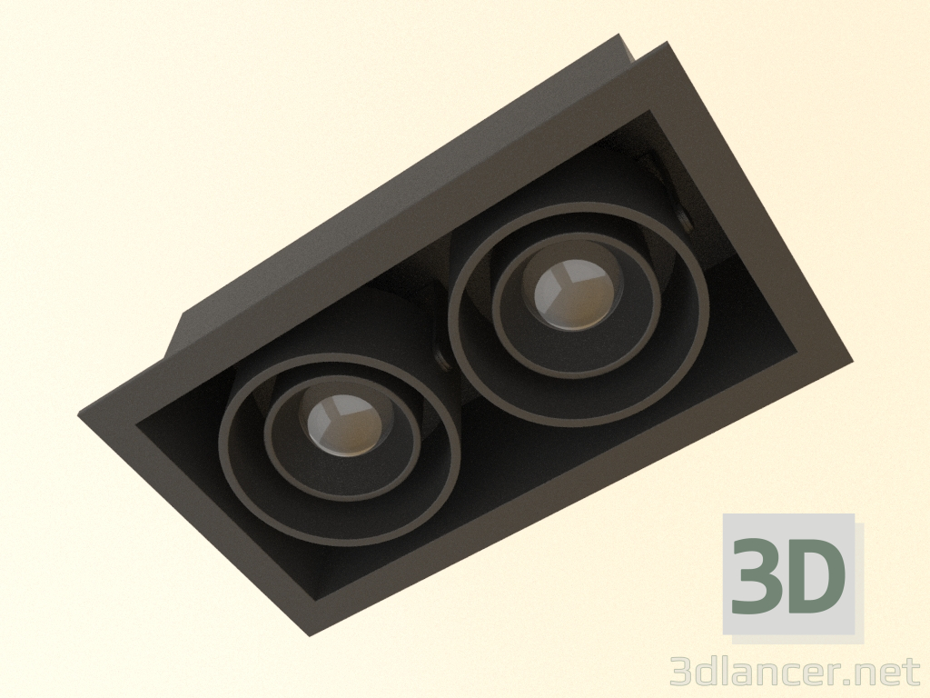 3d model Luminaria empotrable Fusion L21 - vista previa