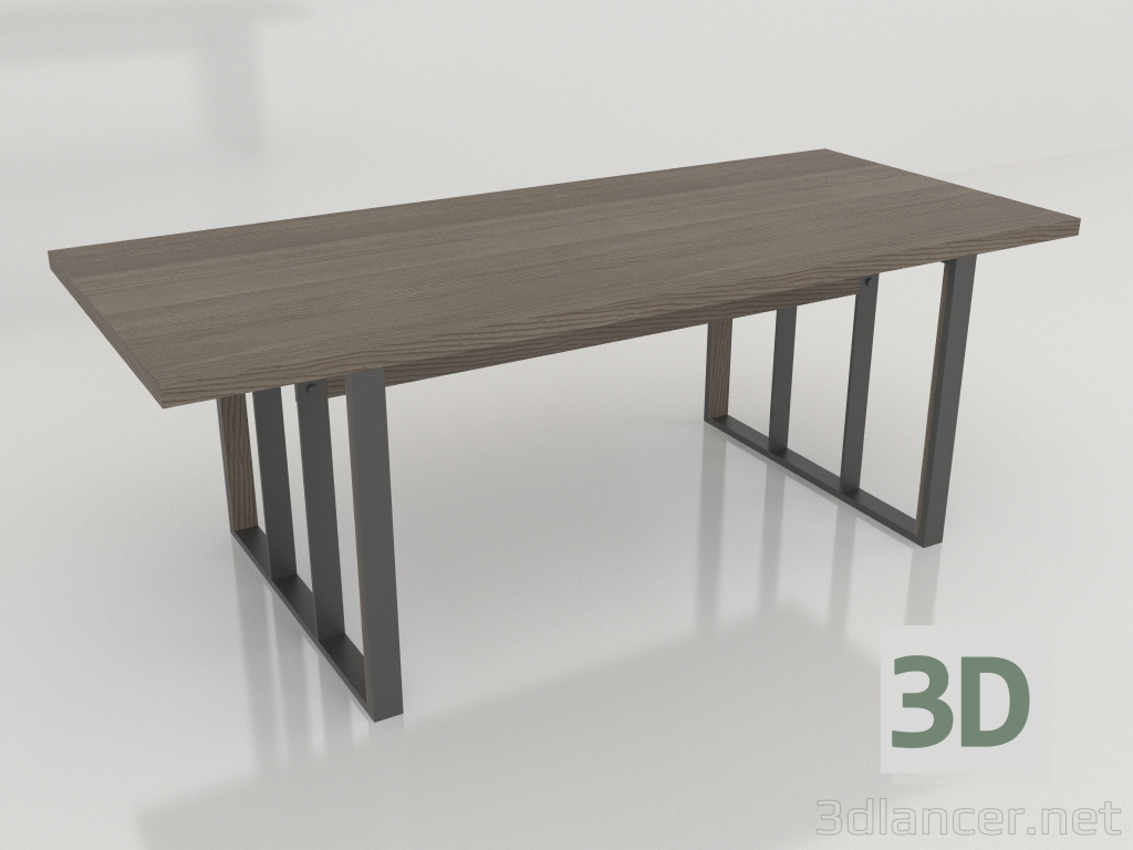 3d model Dining table (dark) - preview