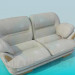 3d model Gray sofa - preview