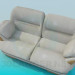 3d model Gray sofa - preview