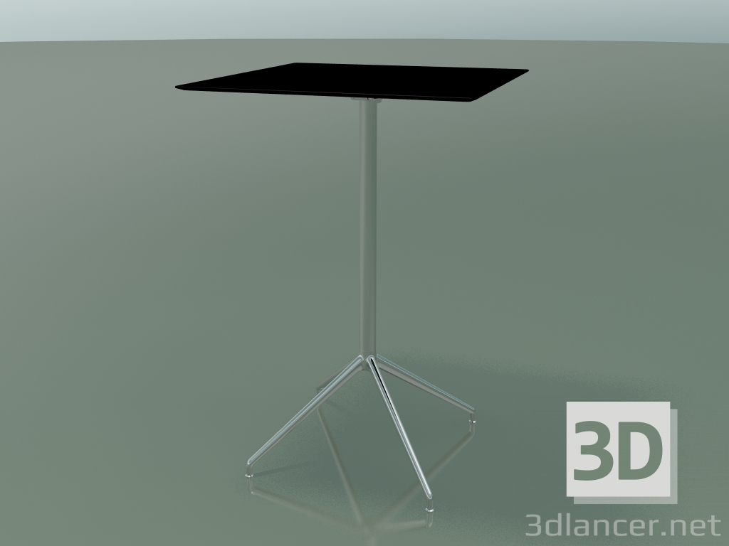 3d model Square table 5748 (H 103.5 - 69x69 cm, spread out, Black, LU1) - preview