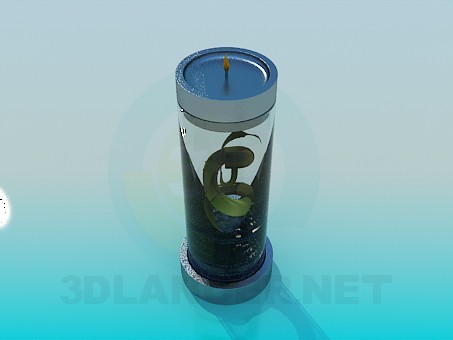 3d model Candelabro con una planta de interior - vista previa