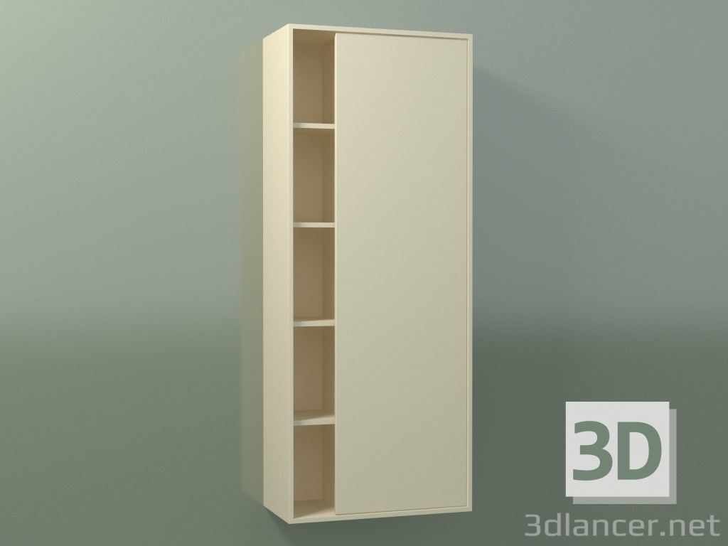 modello 3D Pensile con 1 anta destra (8CUCDСD01, Bone C39, L 48, P 24, H 120 cm) - anteprima