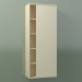 3d model Armario de pared con 1 puerta derecha (8CUCDСD01, Bone C39, L 48, P 24, H 120 cm) - vista previa