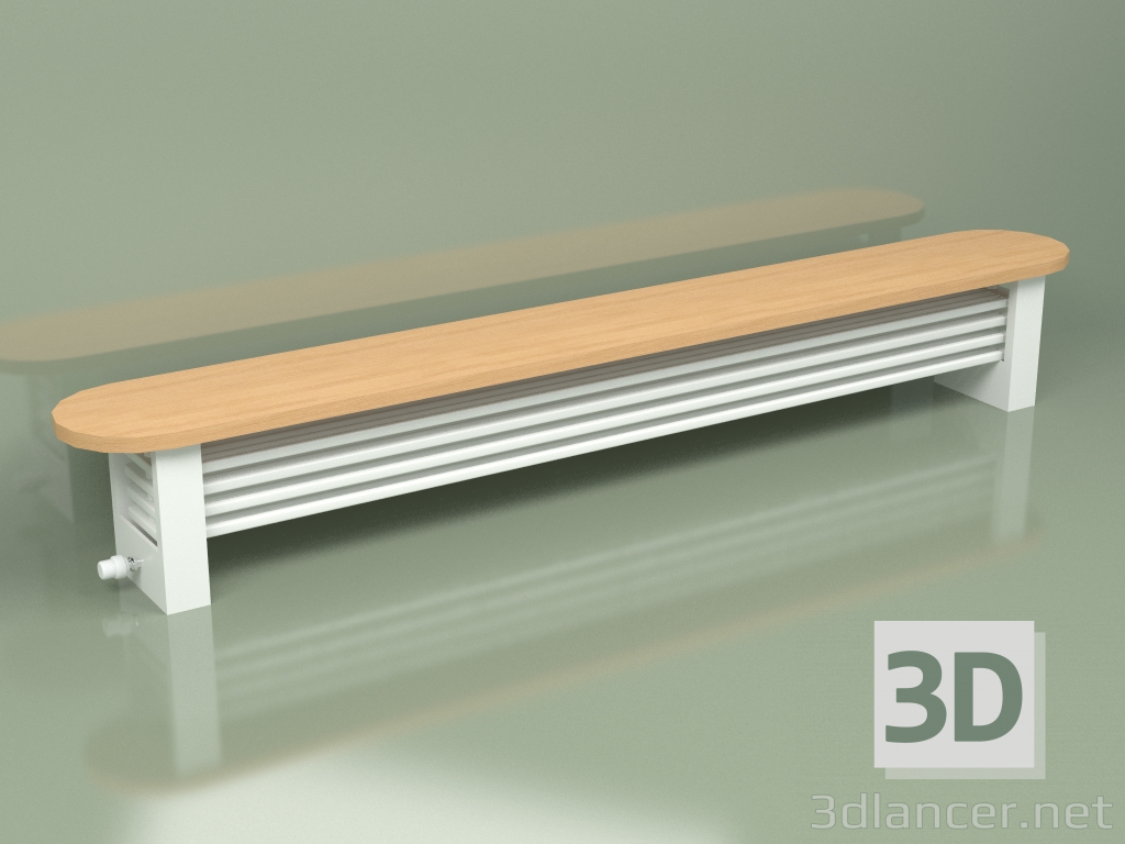 modèle 3D Banc de colonne Delta pour radiateur (H200 2500, RAL - 9016) - preview