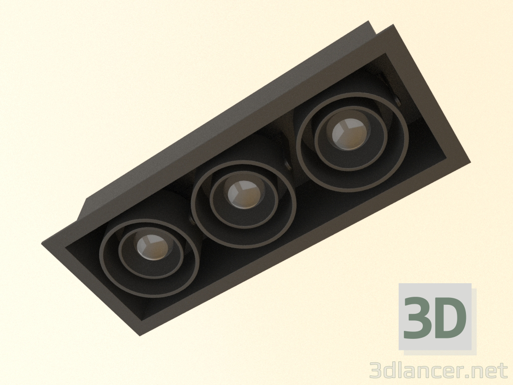 3D Modell Einbauleuchte Fusion L31 - Vorschau