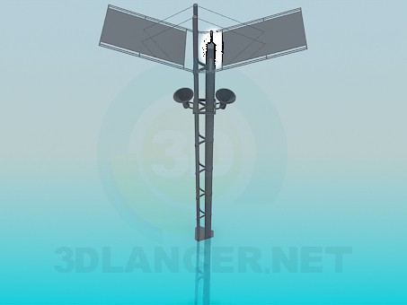 3D Modell Post mit Lautsprecher - Vorschau