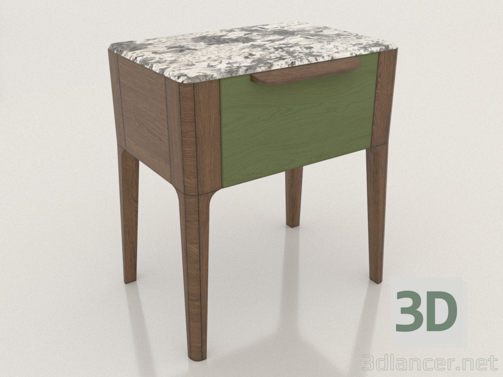 3d model Mesita de noche (Arabesco) - vista previa