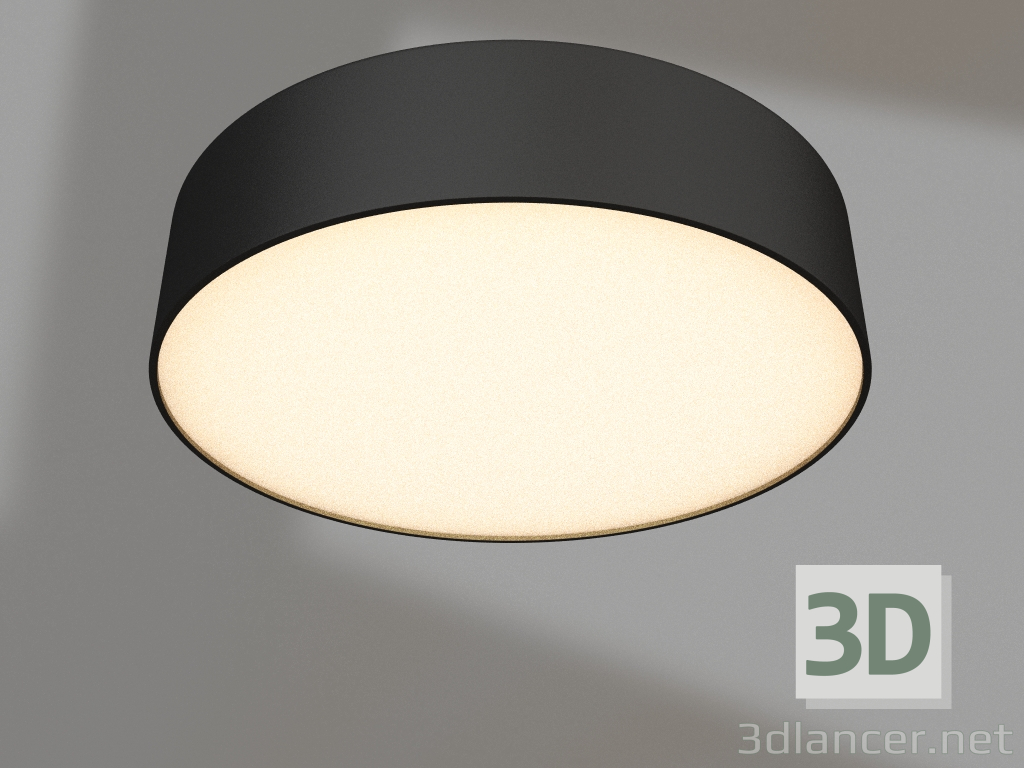 modello 3D Lampada IM-RONDO-EMERGENCY-3H-R175-19W Day4000 (BK, 120 gradi, 230V) - anteprima