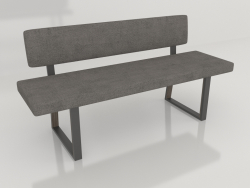 Bench with back (dark)