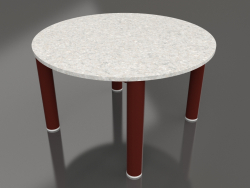 Table basse D 60 (Rouge vin, DEKTON Sirocco)