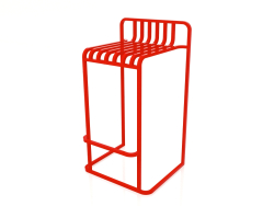 Tabouret haut (Rouge)