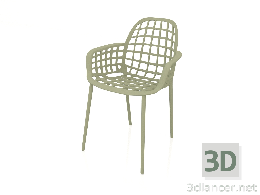 modello 3D Sedia da giardino Albert Kuip (Verde) - anteprima