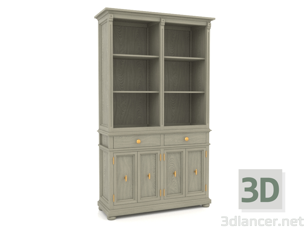 3d model Biblioteca (2 secciones) - vista previa