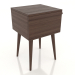 3d model Bedside table STAND 400x400 mm (dark walnut) - preview