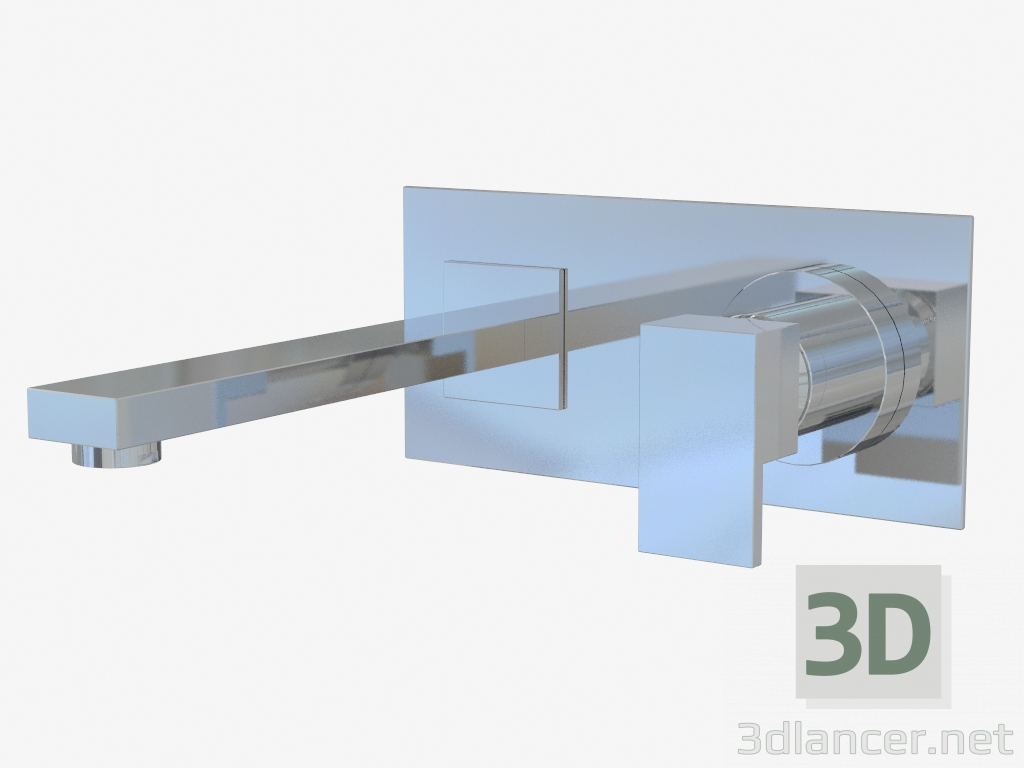 Modelo 3d Misturador para banho para instalação oculta (20088 + 13297) - preview