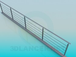 Railing on the pedestrian bridge