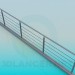 3d model Railing on the pedestrian bridge - preview