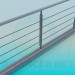 3d model Railing on the pedestrian bridge - preview