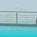 3d model Railing on the pedestrian bridge - preview