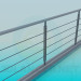 3d model Railing on the pedestrian bridge - preview