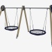 3d model Swing playground Nest (double) (6329) - preview