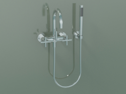 Wall-mounted bath mixer with hand shower (25 133 892-00)