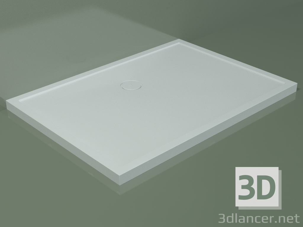 3d model Plato de ducha Medio (30UM0142, Glacier White C01, 140x100 cm) - vista previa