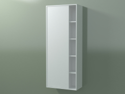 Wall cabinet with 1 left door (8CUCDСS01, Glacier White C01, L 48, P 24, H 120 cm)