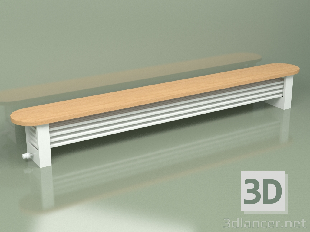 3d model Radiator Delta Column Bench (H200 2800, RAL - 9016) - preview