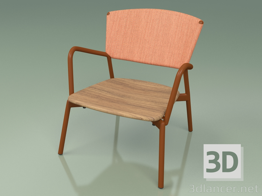 Modelo 3d Cadeira 027 (Metal Rust, Batyline Orange) - preview