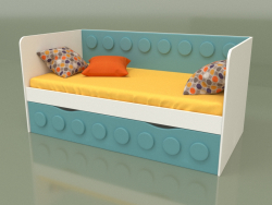 Divano letto per bambini con 1 cassetto (Mussone)