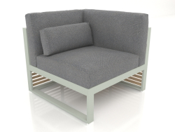 Modulares Sofa, Abschnitt 6 rechts, hohe Rückenlehne (Zementgrau)