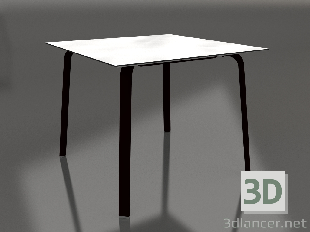 3d model Mesa de comedor 90 (Negro) - vista previa