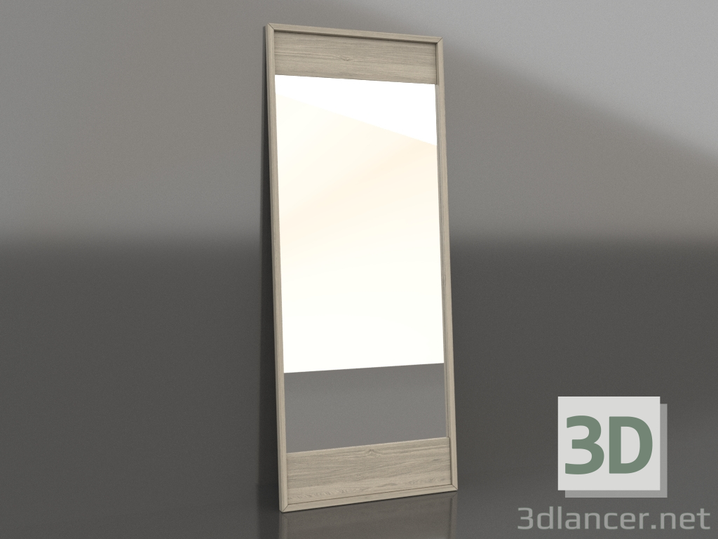 modello 3D Specchio 2000x800 mm (rovere illuminato) - anteprima