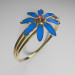 3D Modell Ring "Blume" - Vorschau